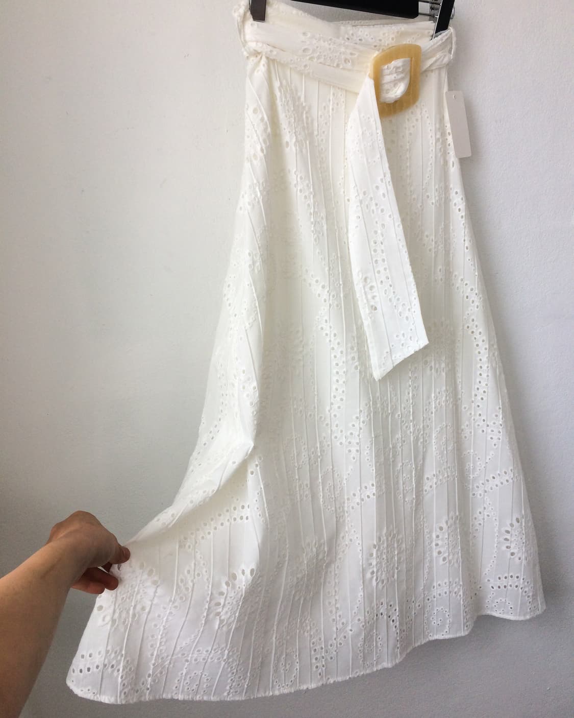 Belted punching pattern skirt 상품이미지5