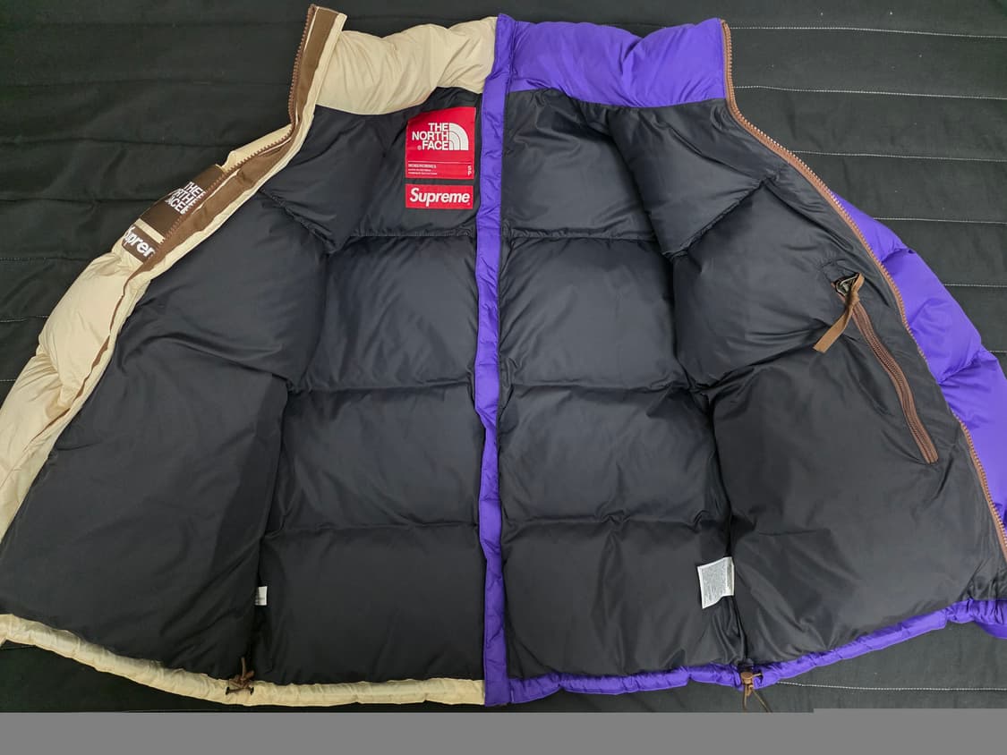 슈프림 x 노스페이스 스플릿 눕시 자켓 탄 - 24SS S사이즈 상품이미지4