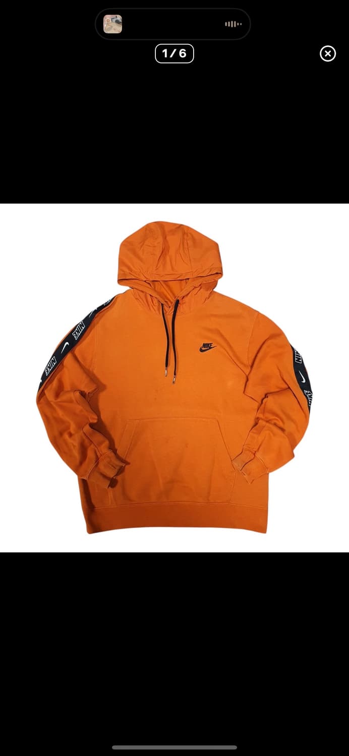  (바배) 나이키 텦입 로고 후드티 상품이미지1