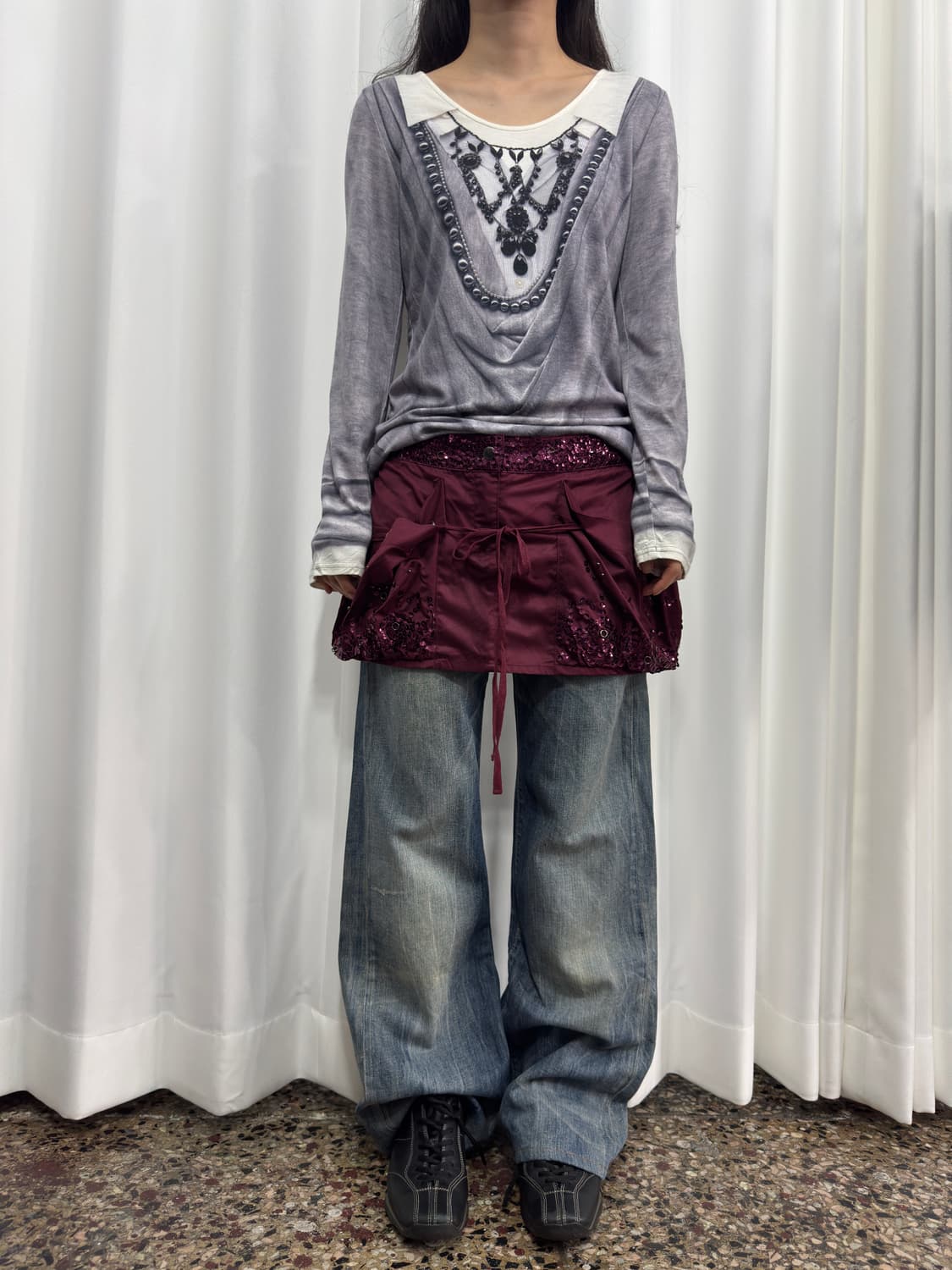 ritsuko shirahama printing top 상품이미지3