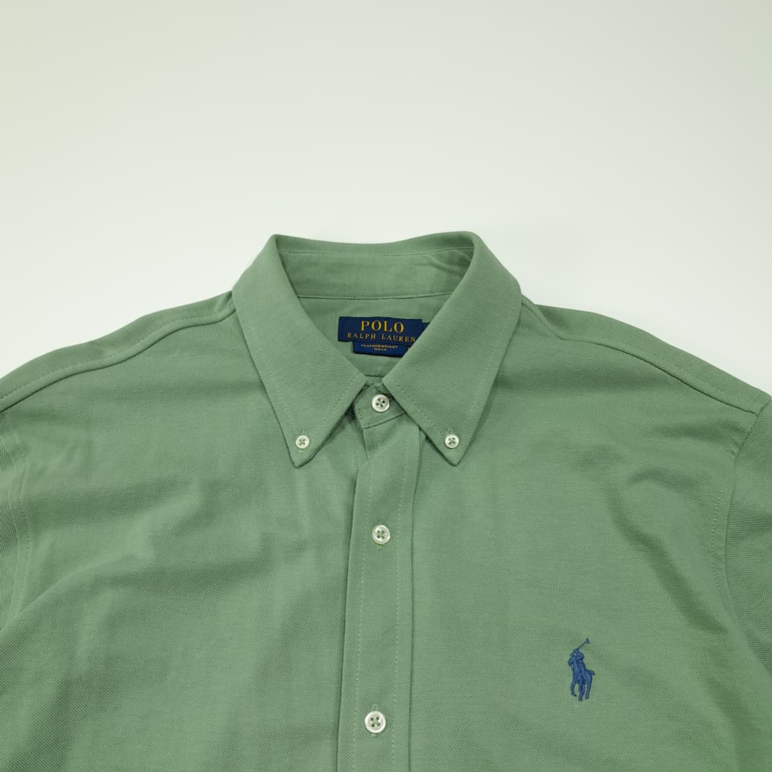 CL828 L 폴로 QR 코튼 페더웨이트메쉬 세이지그린 셔츠 남방 상품이미지2