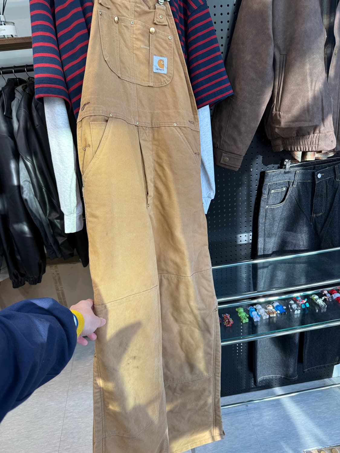 Carhartt 브라운 오버롤 멜빵 상품이미지2