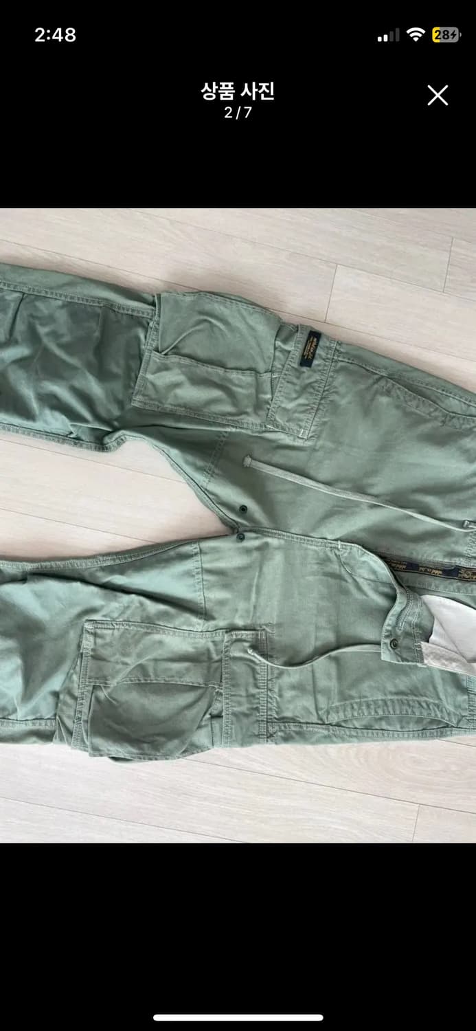 네이버후드 카고팬츠 M 상품이미지2