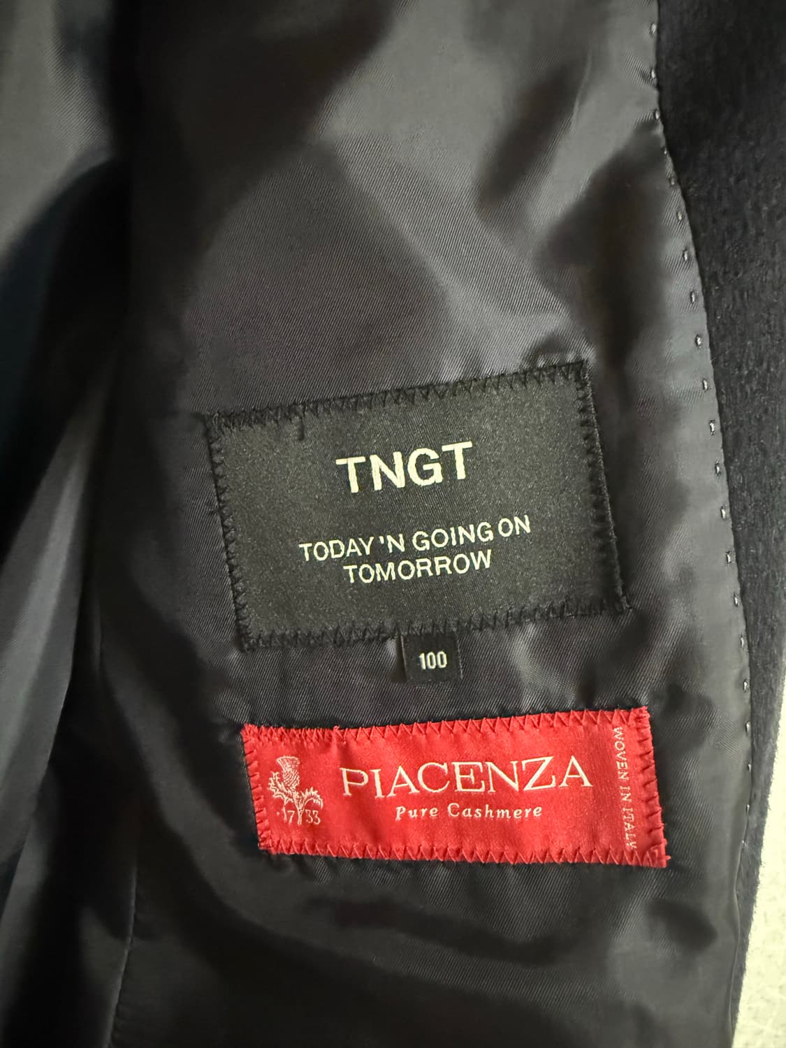 TNGT PIACENZA 피아첸자 퓨어 캐시미어 코트 100 상품이미지3