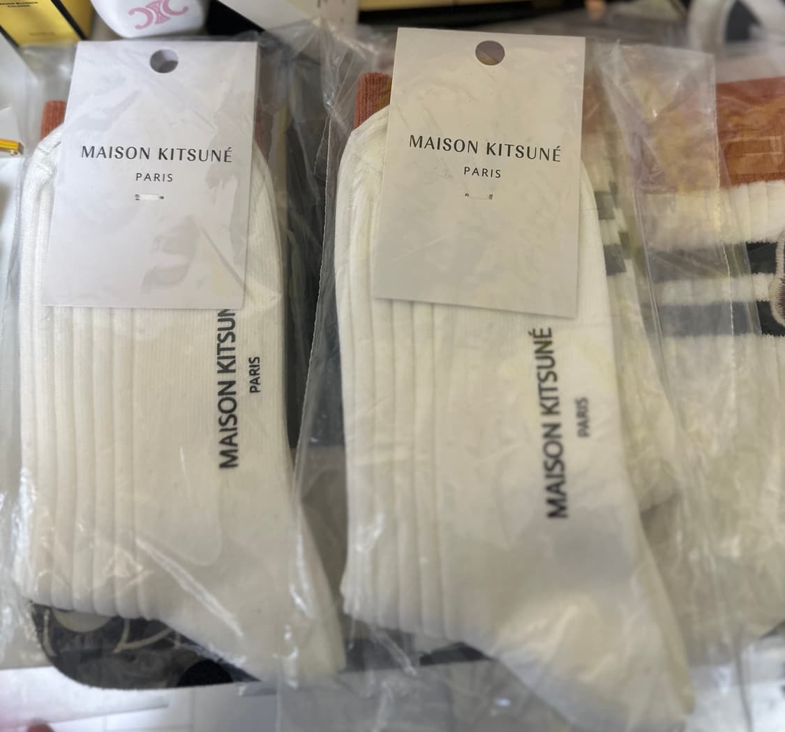 메종키츠네 폭스 헤드 삭스 양말 상품이미지3