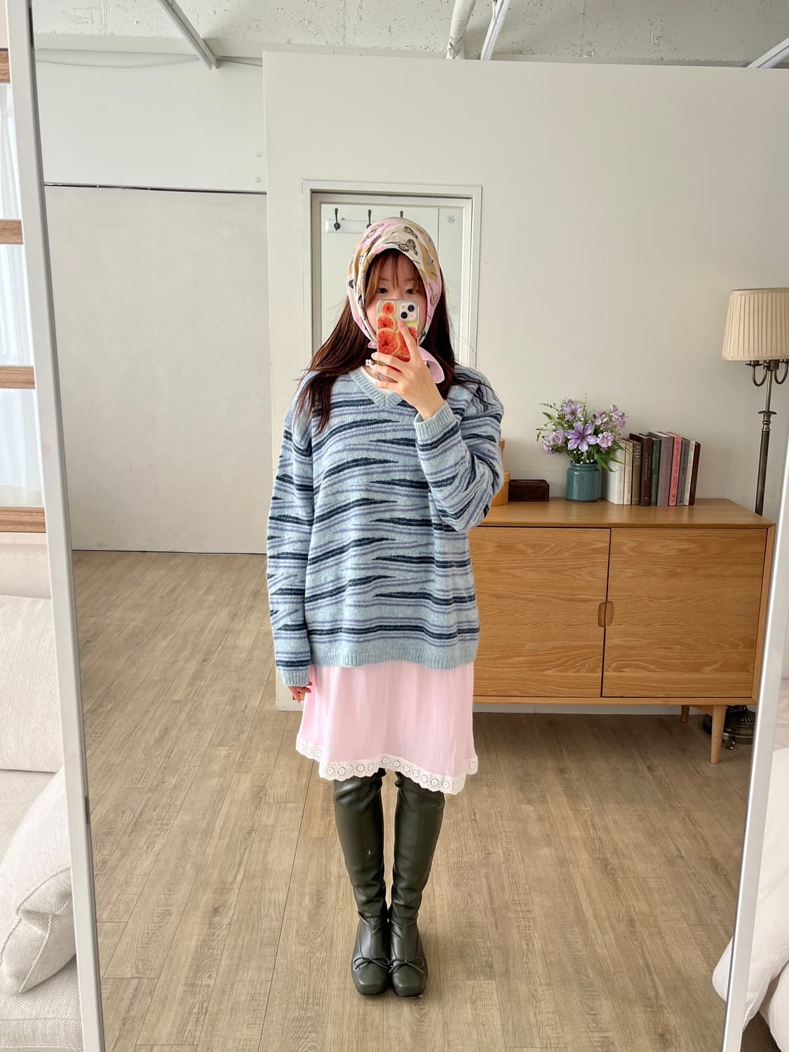 Blue Wave Stripe Knit 상품이미지5