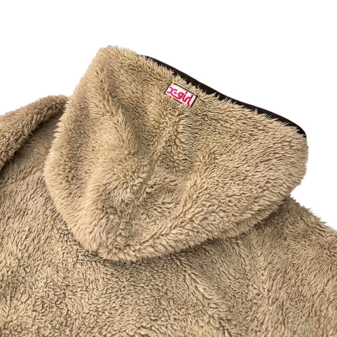 X-GIRL 엑스걸 플리스 후드 자켓 베이지 상품이미지7