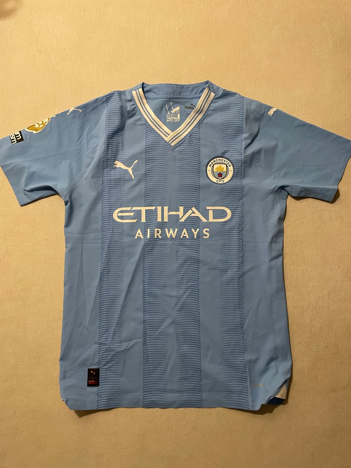 23-24 맨체스터 시티 어센틱 유니폼 해외 M 상품이미지1