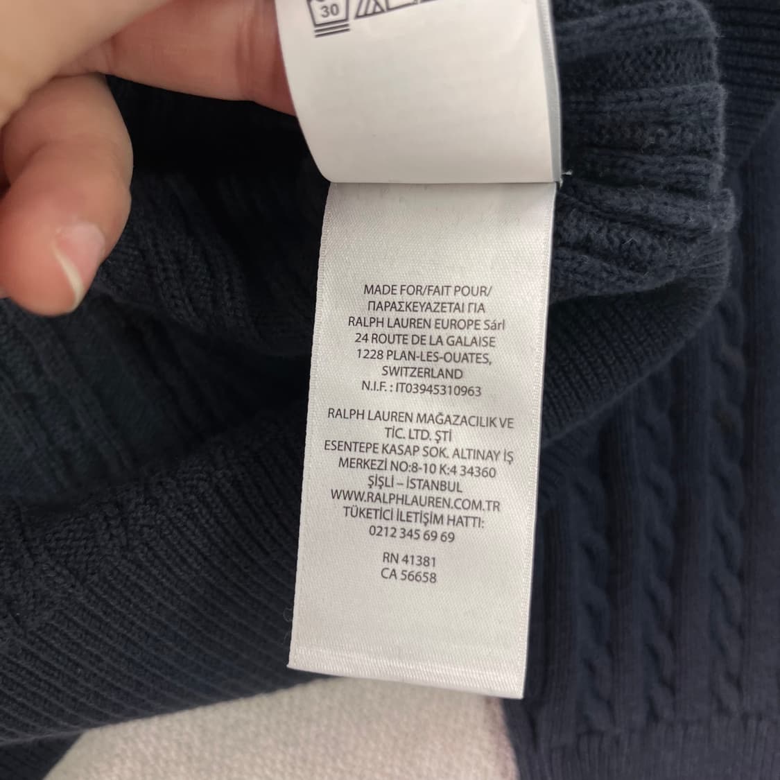 W95 폴로랄프로렌 꽈배기 가디건  상품이미지7