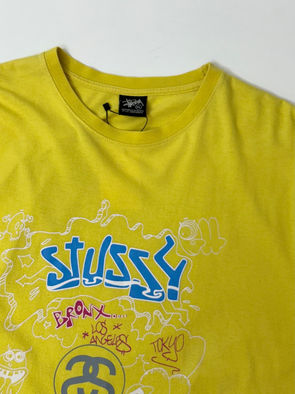 90s Stussy 스투시 월드투어 반팔 티 상품이미지2