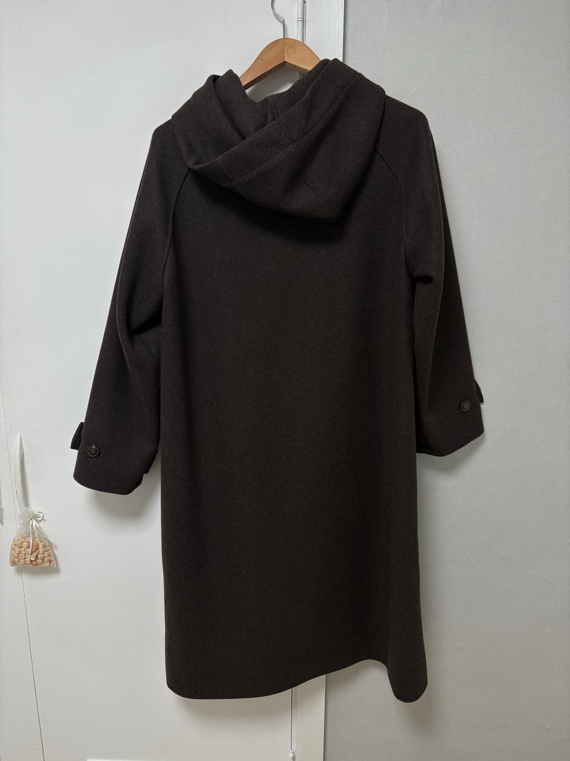 미녕옷장 마이유스 후드 코트 브라운 상품이미지3