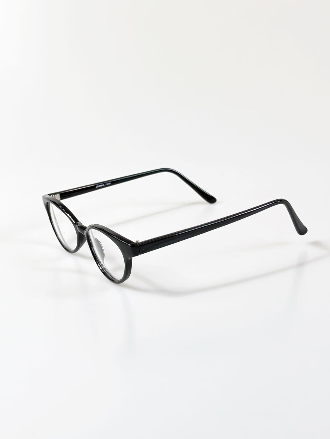 90s JOANNA 블랙 오벌 뿔테 프레임 빈티지 안경 상품이미지3