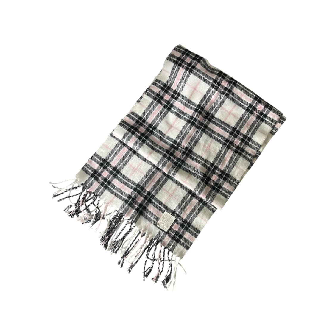 [JPN] 빈티지 블랙핑크 체크 머플러 상품이미지1