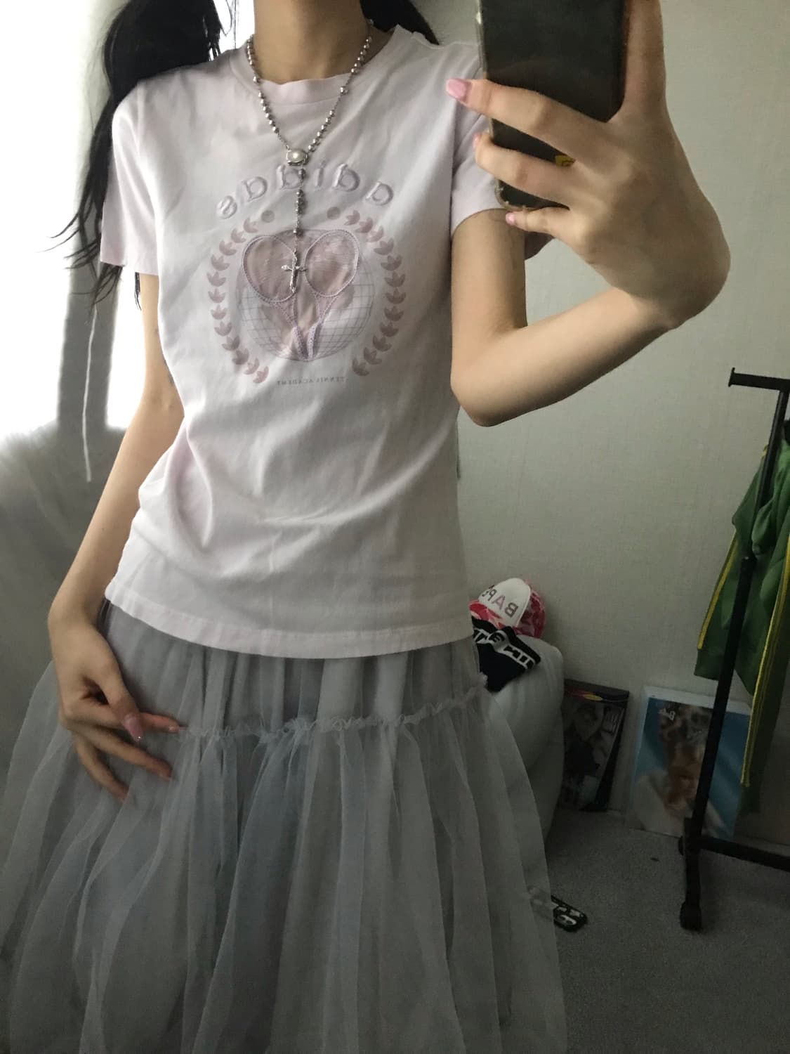 아디다스 페일핑크 반팔티셔츠 상품이미지4