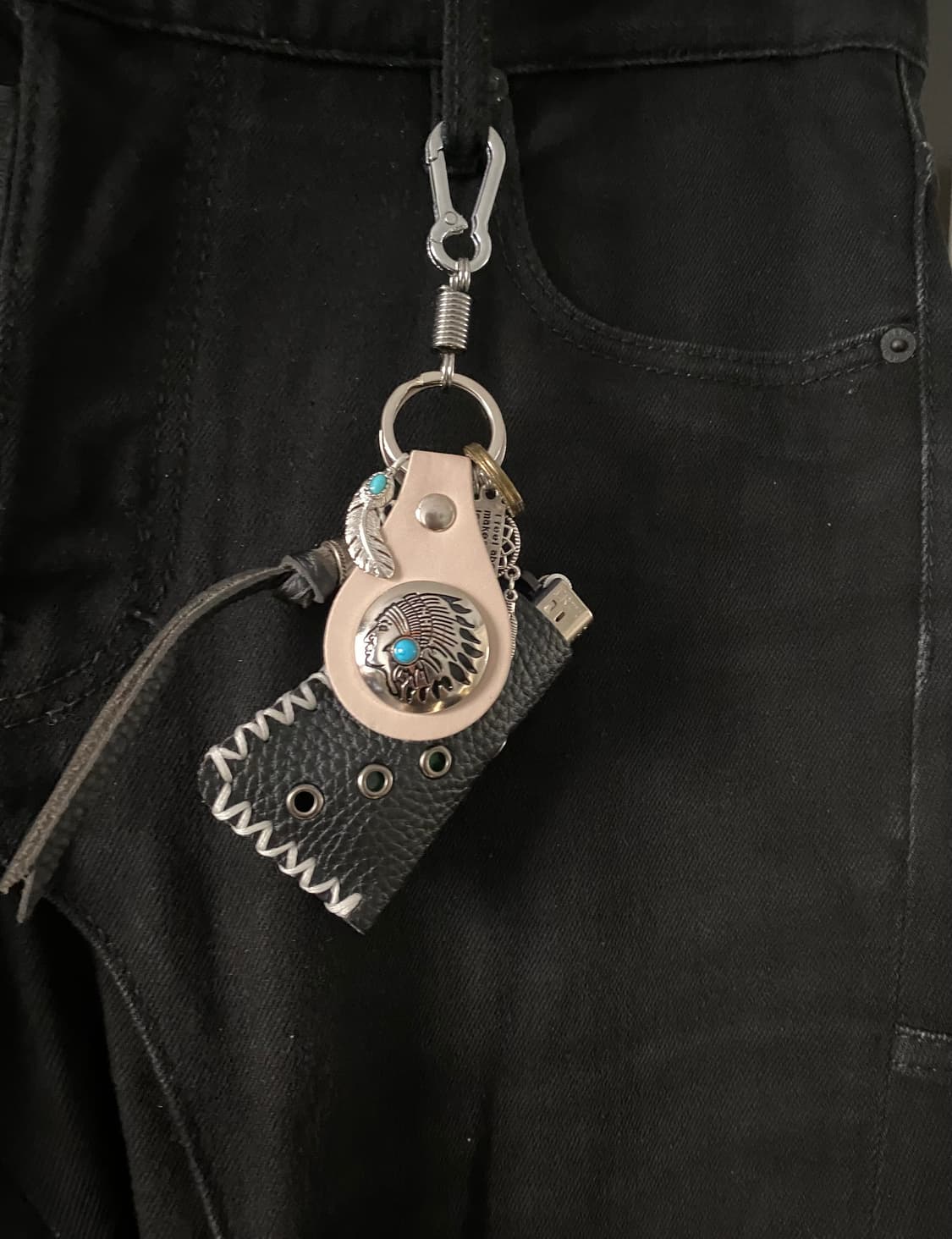 인디언 콘초 펀칭 케이스 키링 상품이미지2