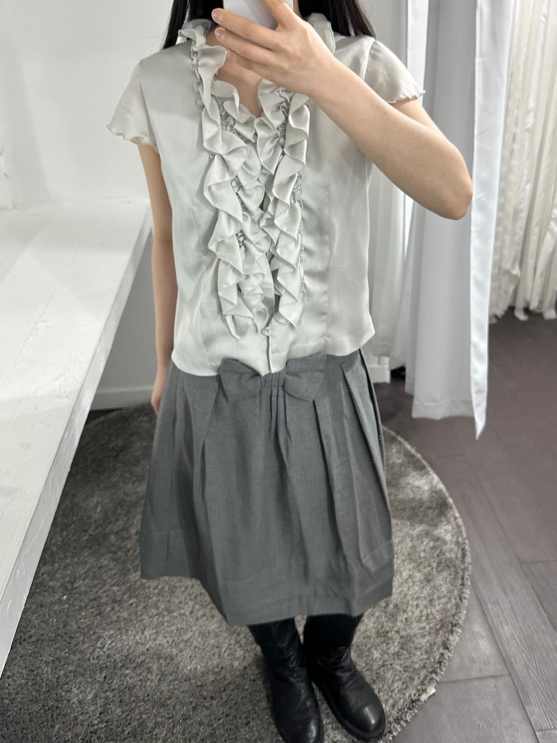 ruffle shirt 상품이미지4