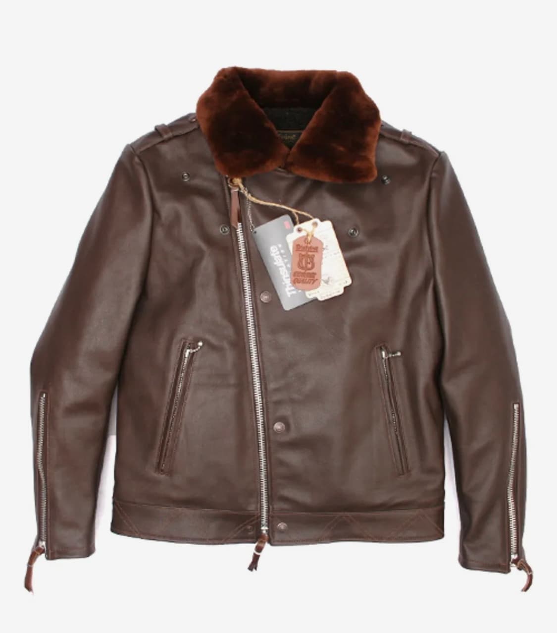 디이프바인 소가죽 무스탕자켓 상품이미지1