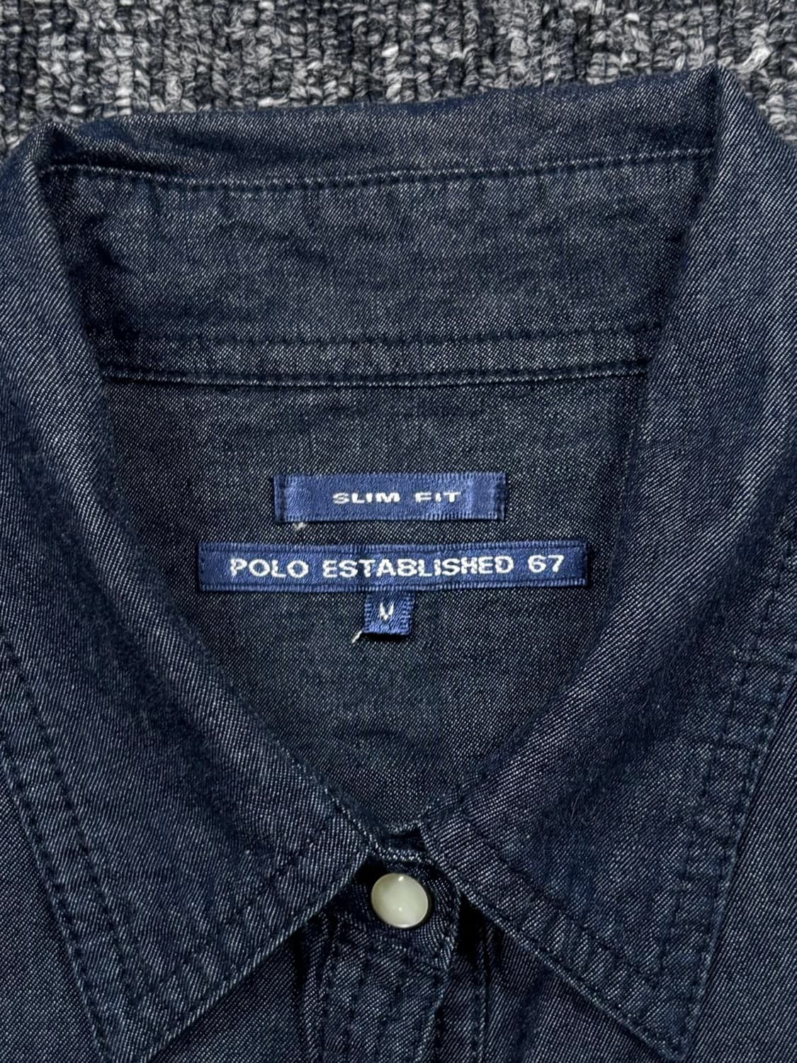 폴로 슬림핏 데님 원피스 상품이미지8