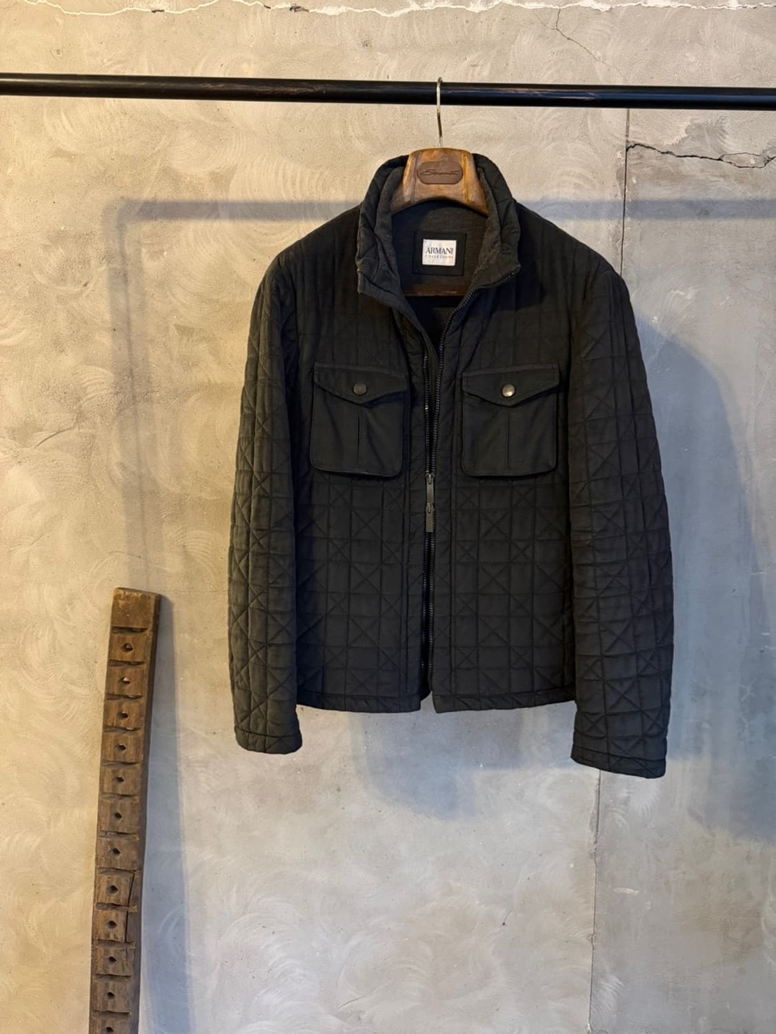 아르마니 꼴레지오니 퀼팅 블루종 남상100 상품이미지1