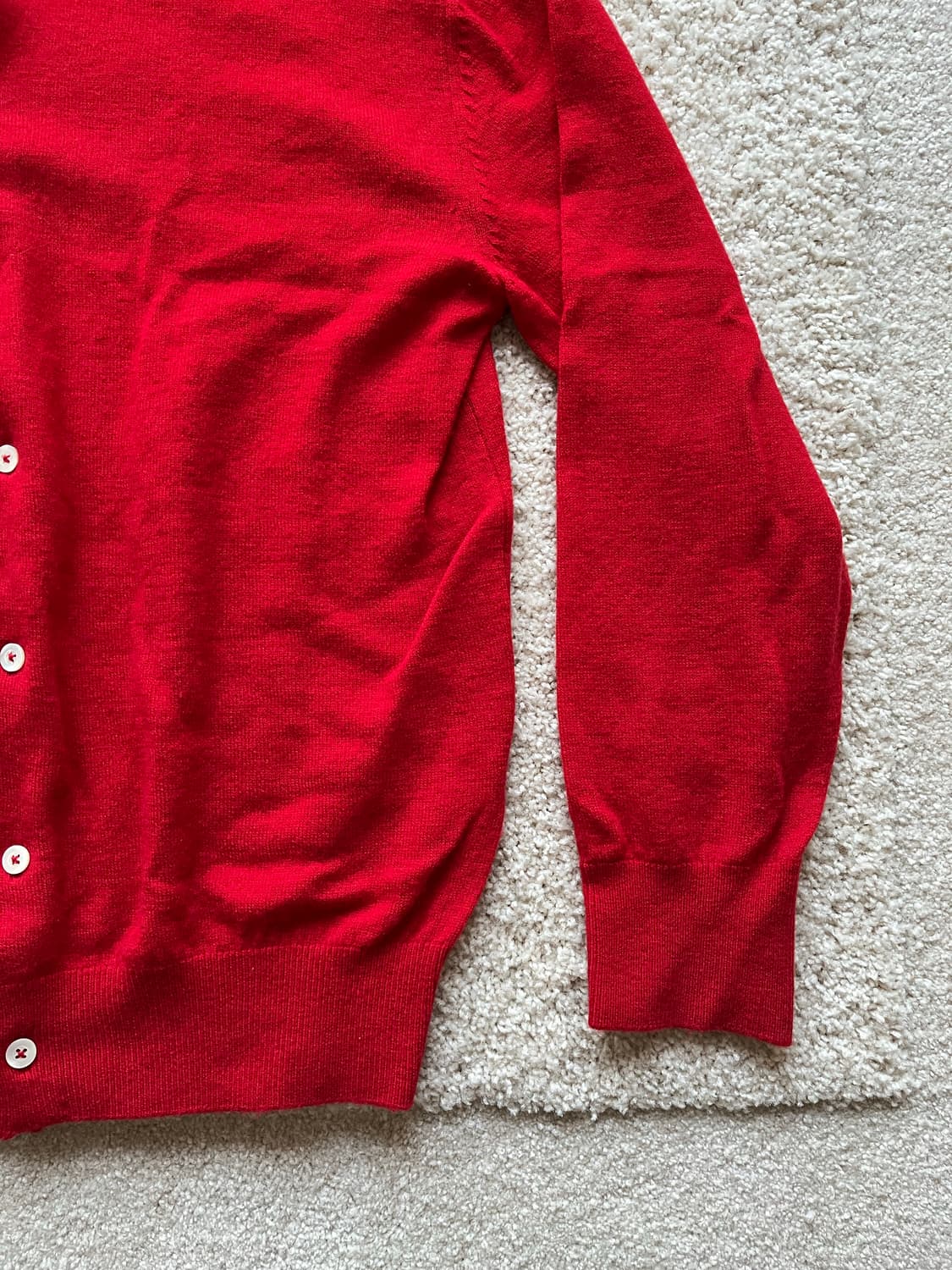 브라운야드 울 라운드 가디건 레드 (100-103) 상품이미지4