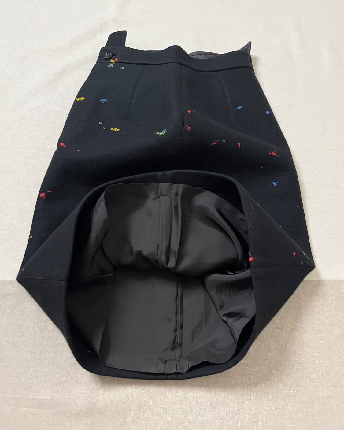 80s 꼼데가르송 네프 멜튼 울 스커트 comme des garcons 상품이미지5