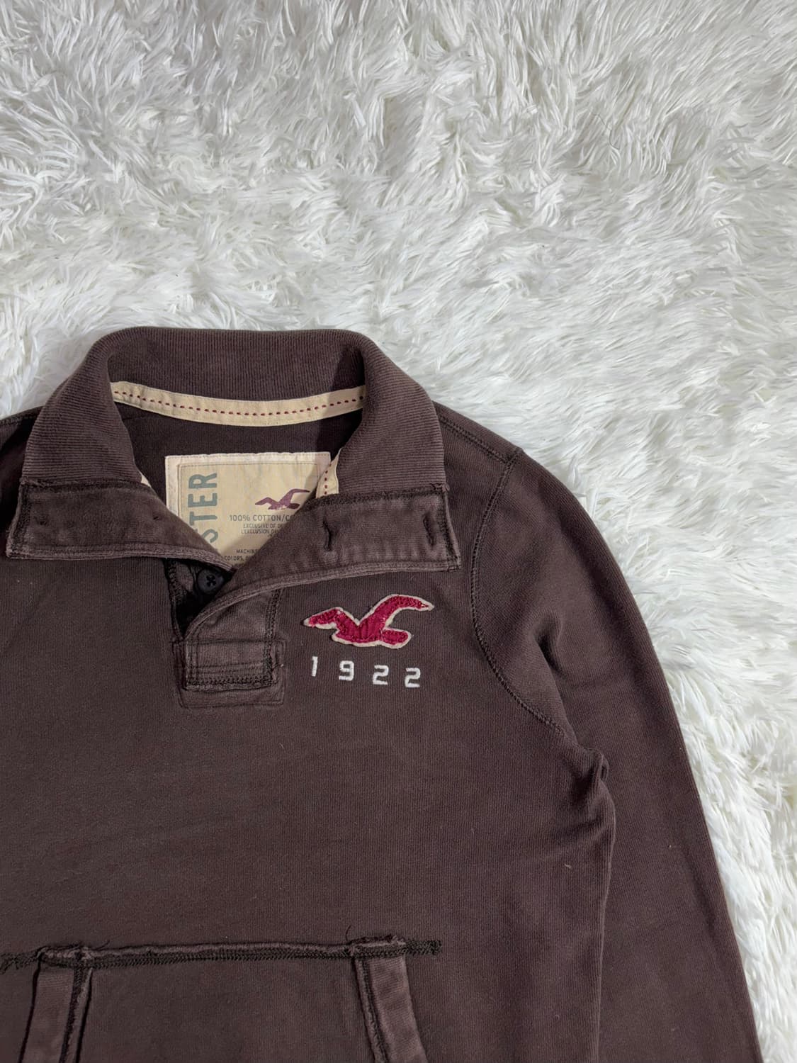 홀리스터 브라운 버튼 반집업  상품이미지5