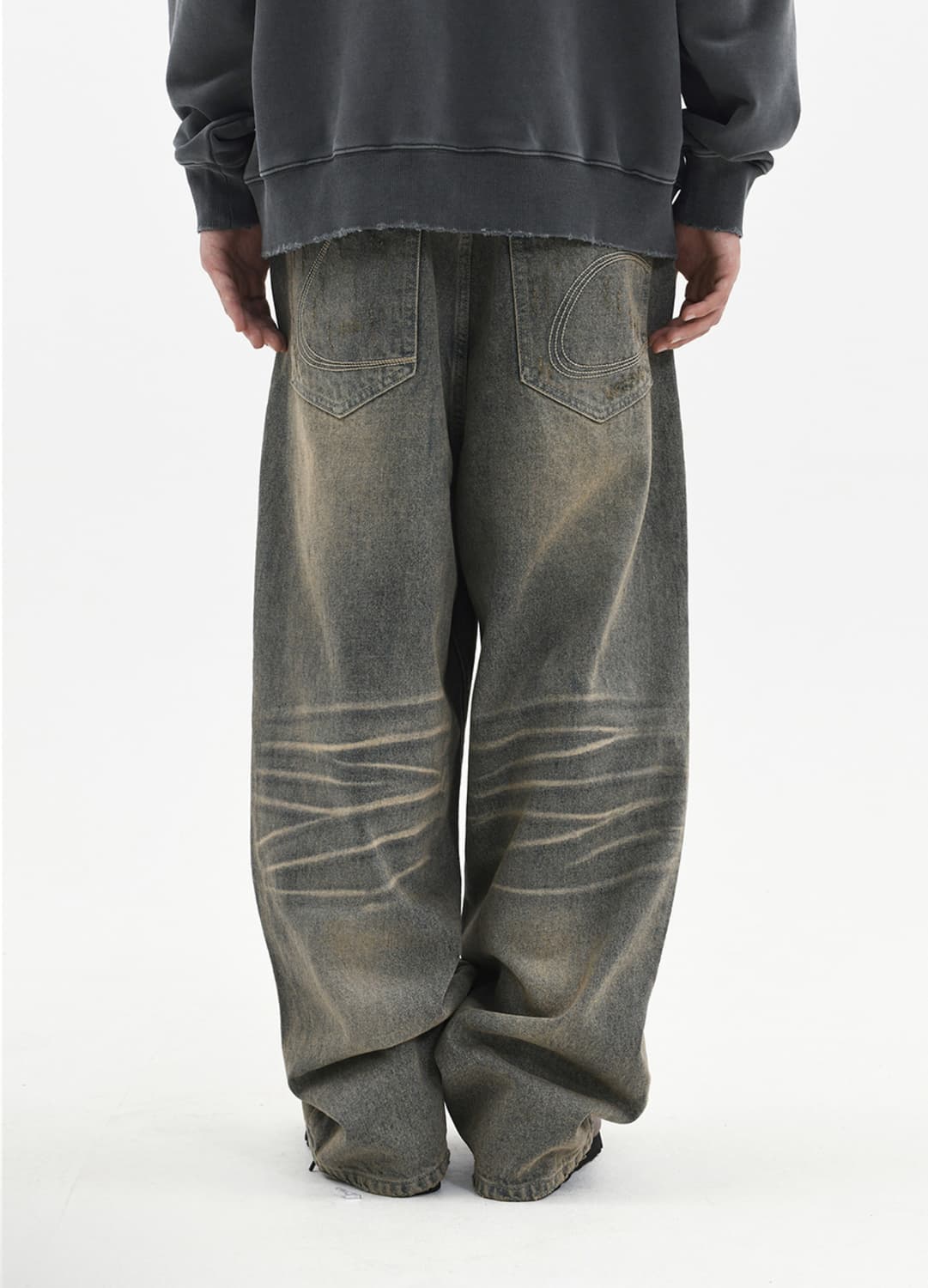 래리클락 패치 워싱 데님 청바지 XL 상품이미지3