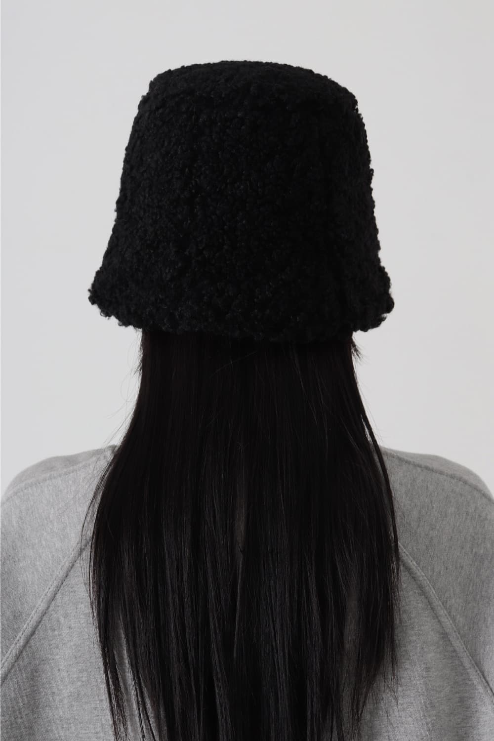 트리밍버드 부클 버킷햇 블랙 상품이미지2