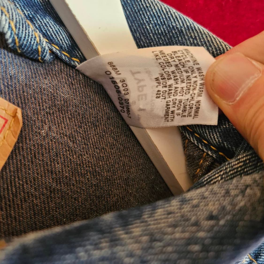 리바이스(Levis) 빈티지 타입원 데님자켓 XL 상품이미지9