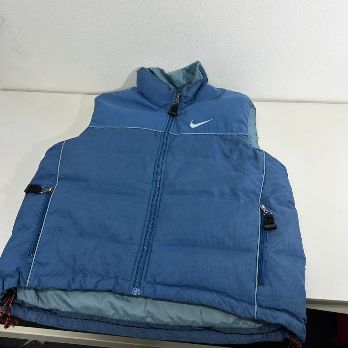 100 나이키ACG 블루 덕다운 패딩 조끼 상품이미지5