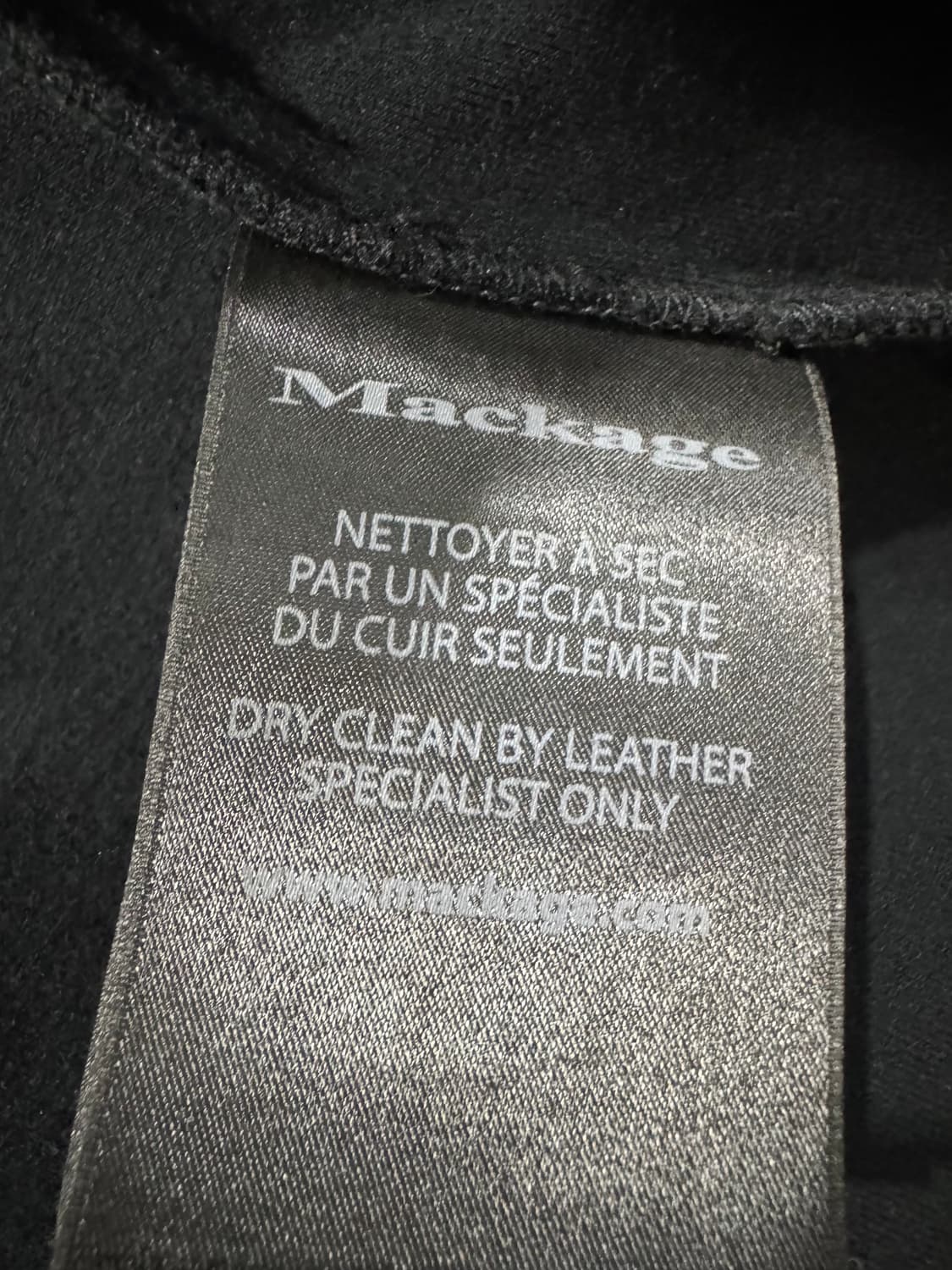 Mackage 여성 가죽 조끼 S 블랙 상품이미지7