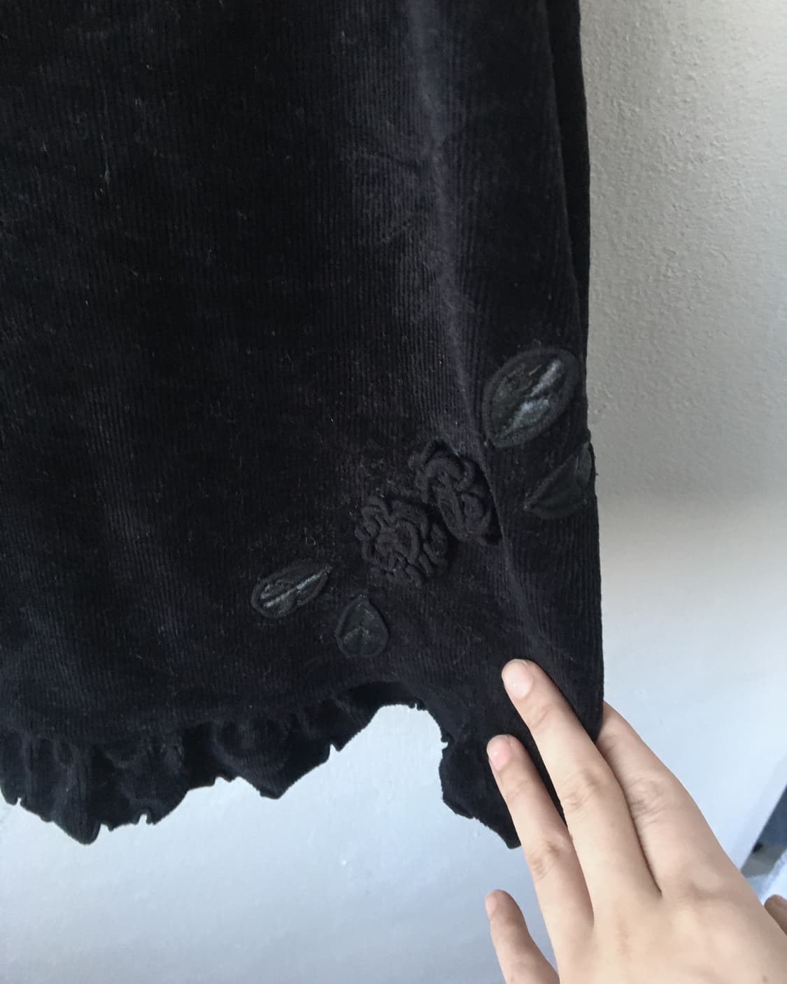 Corsage point corduroy sleeveless onepie 상품이미지4