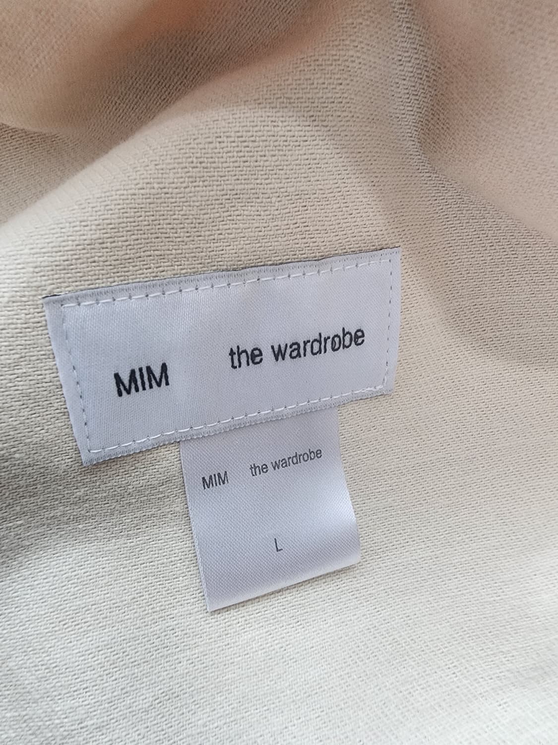 밈더워드로브 워크웨어 아이보리 데님 자켓 팜. 트러거 L(105~110) 상품이미지7