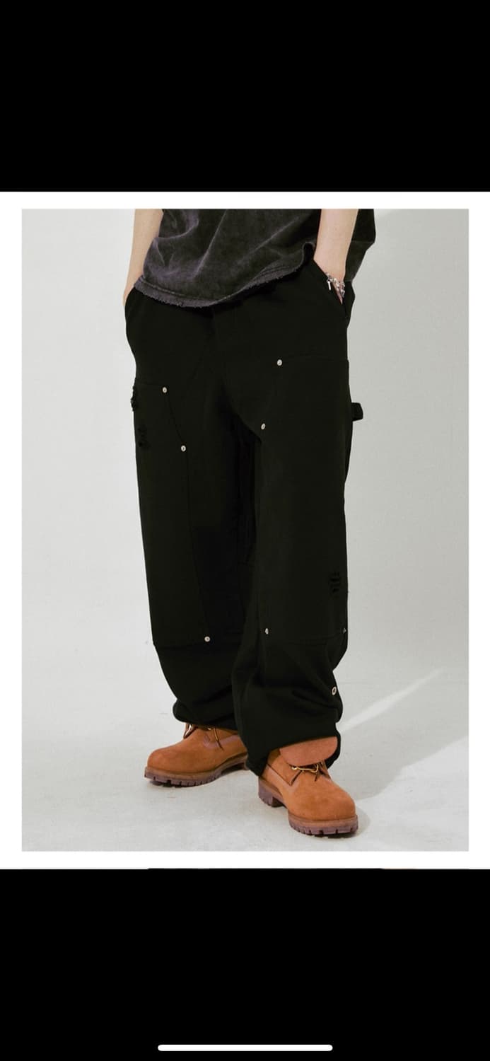 (택포) 플레이버리즘 디스트로이드 카펜터 와이드 팬츠 M 사이즈 상품이미지3