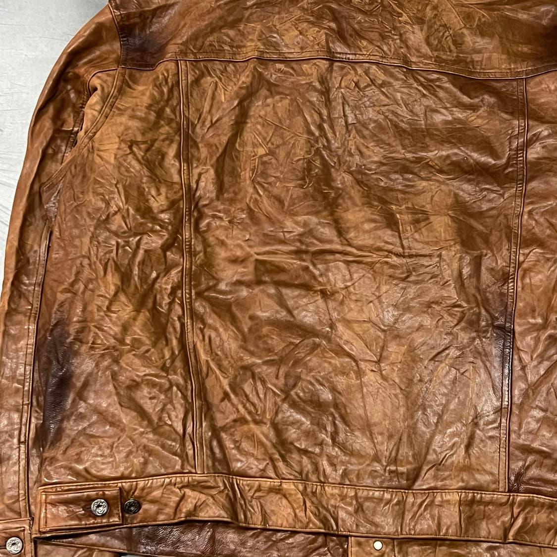  하우스트리 레더 트러커 자켓 y14975 상품이미지5