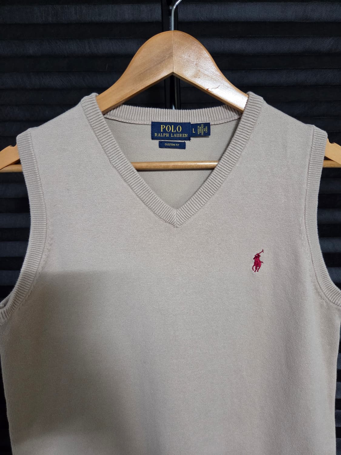 [폴로 랄프로렌] 커스텀 핏 브이넥 니트 베스트 조끼 | 00211 상품이미지2