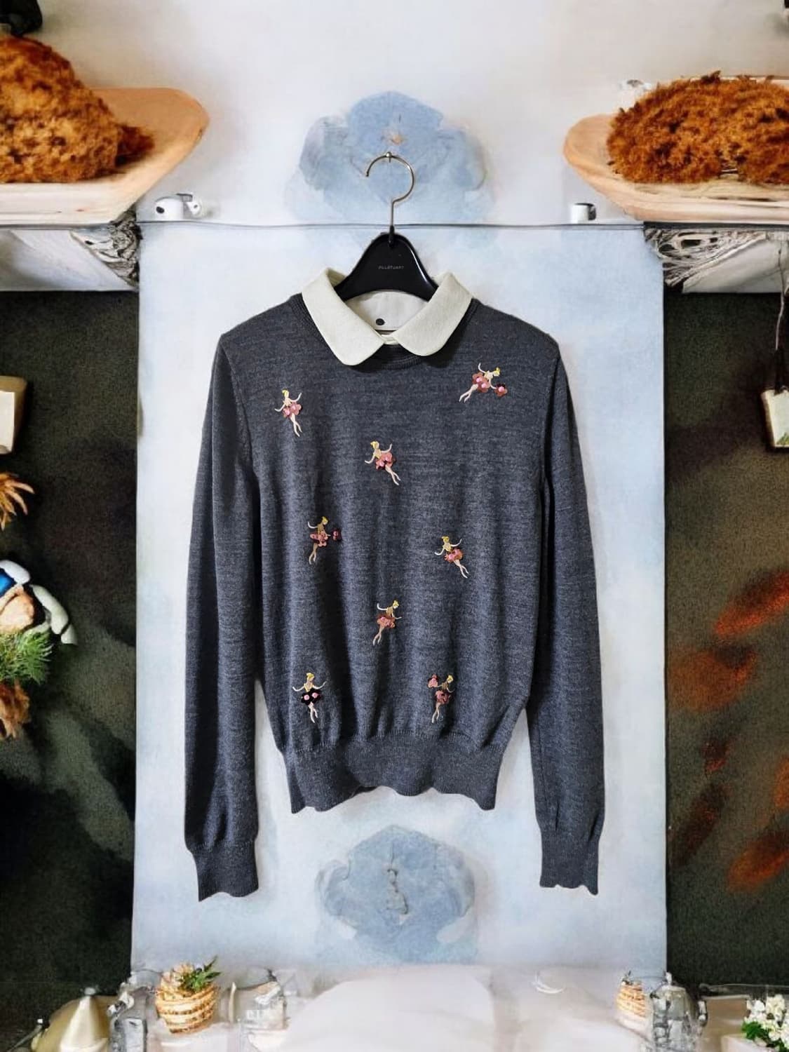 레니본 울100  발레리나 니트 55 / 상태 좋음 상품이미지1