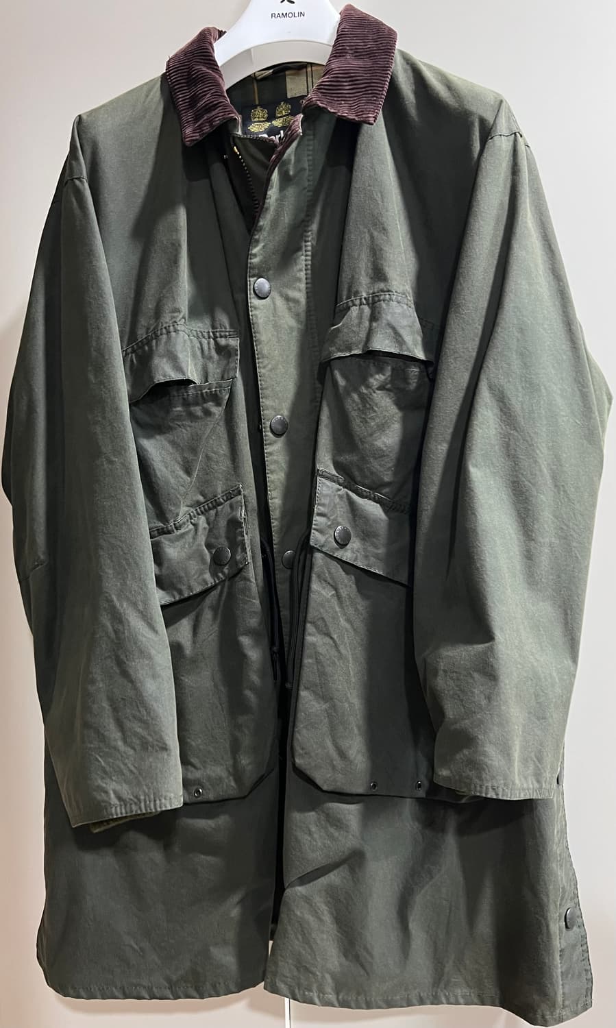 18fw 캡틴선샤인 바버 트레블러코트 38Size 상품이미지1
