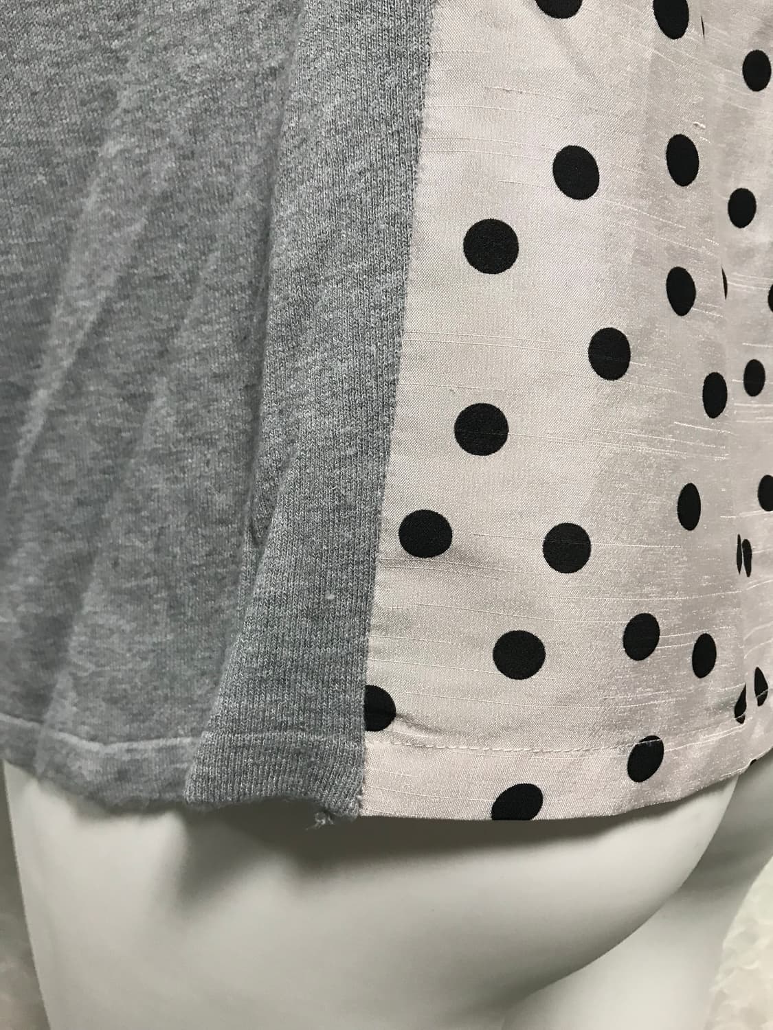 빈티지 너드 모리 도트 가오리핏 니트 롱슬리브 탑 상품이미지5