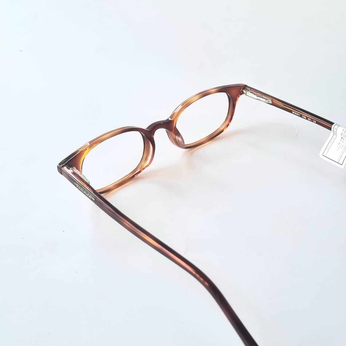 데드스탁 JAPAN 메이드 브라운 오벌 뿔테 안경테 786 상품이미지5