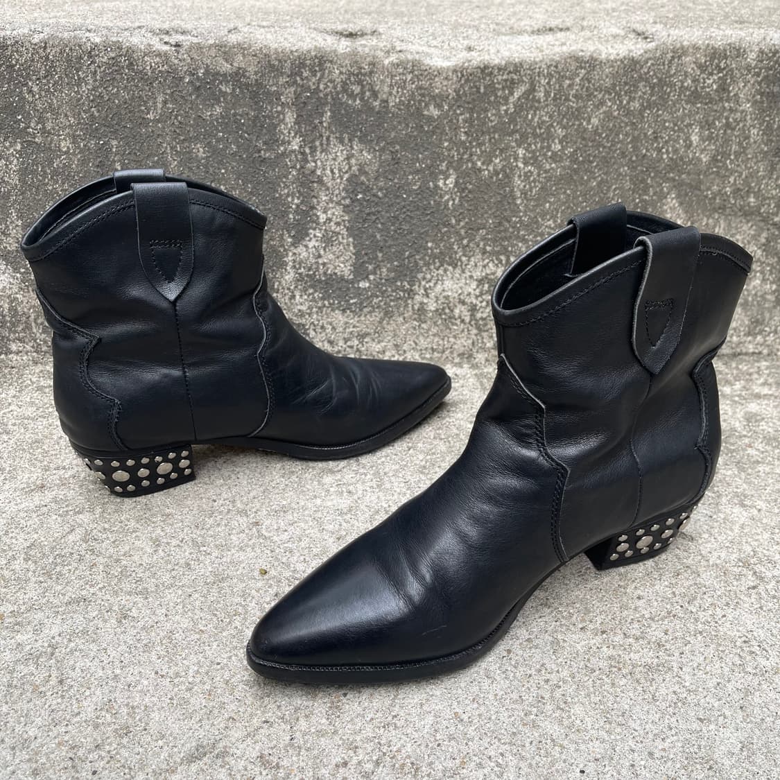 [37] Isabel Marant 블랙 레더 부츠 상품이미지2