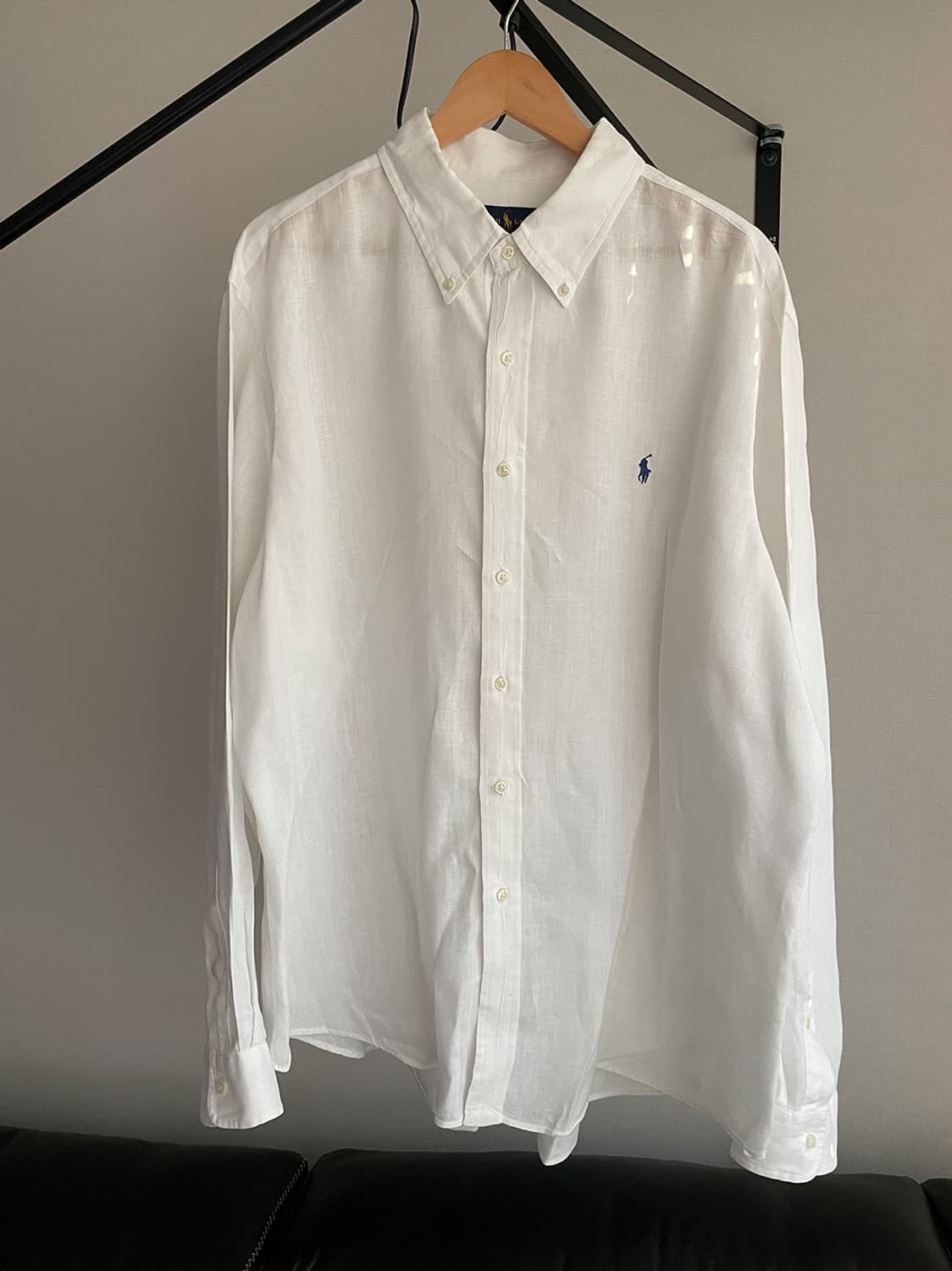 폴로 랄프로렌  화이트 린넨 셔츠 상품이미지1