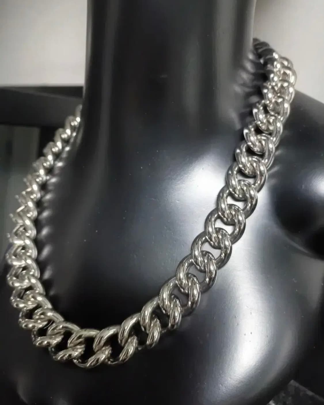 실버 볼드 체인 목걸이 상품이미지3