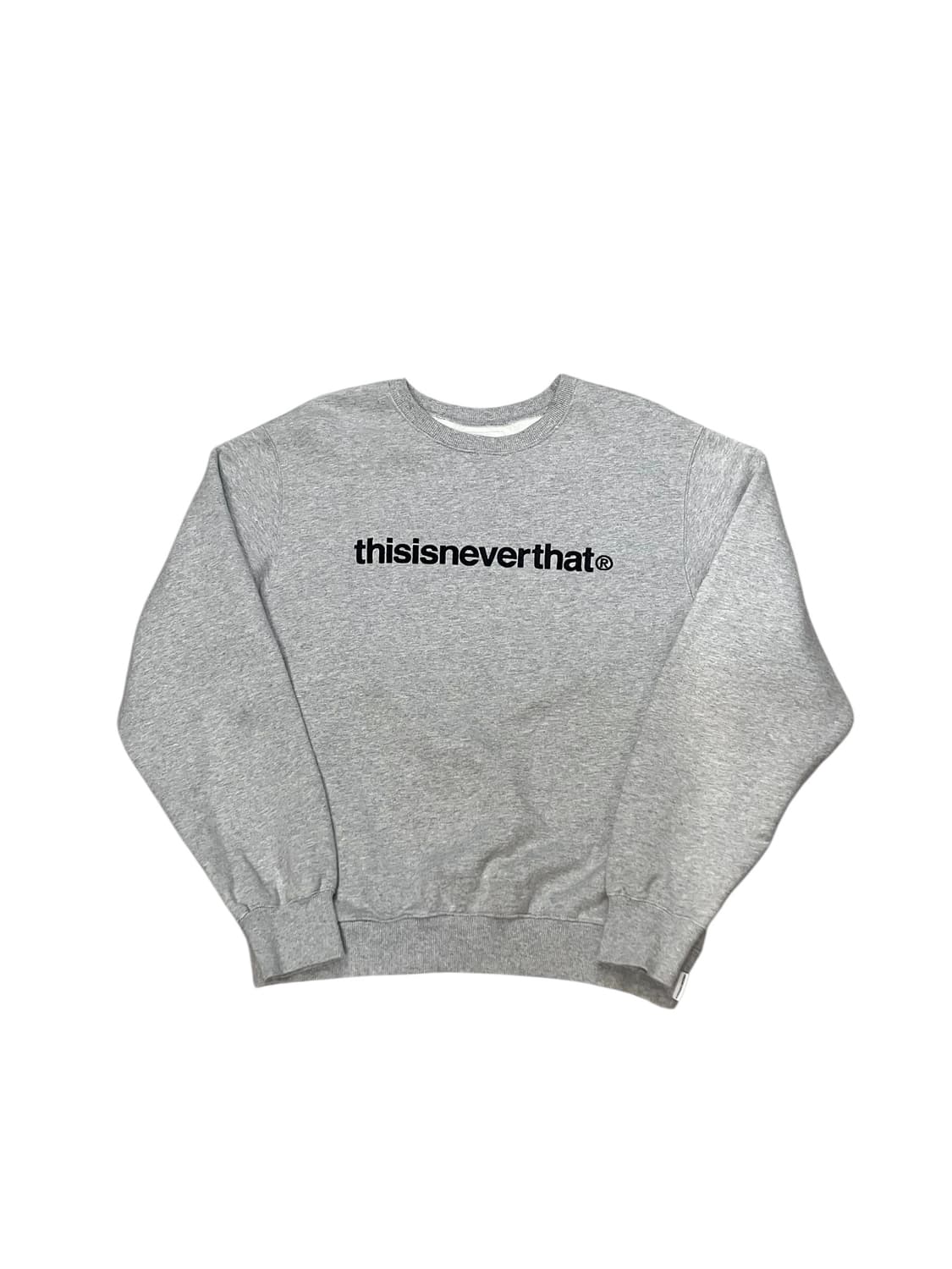 디스이즈네버댓 자수 로고 기모 맨투맨 그레이 S #csz3868 상품이미지3