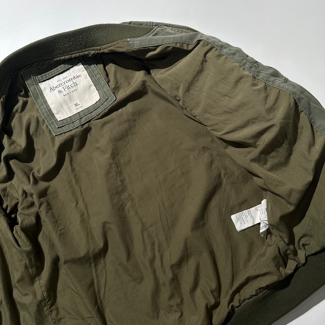 아베크롬비 워시드 코튼 봄버 블루종 자켓 상품이미지6