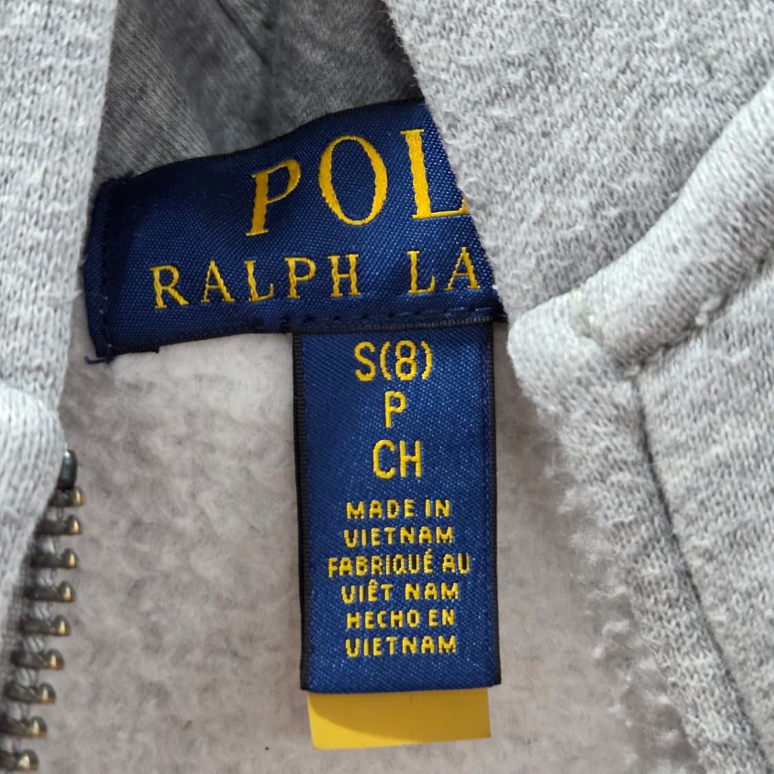 폴로랄프로렌 키즈 기모 후드집업 S/8 상품이미지3