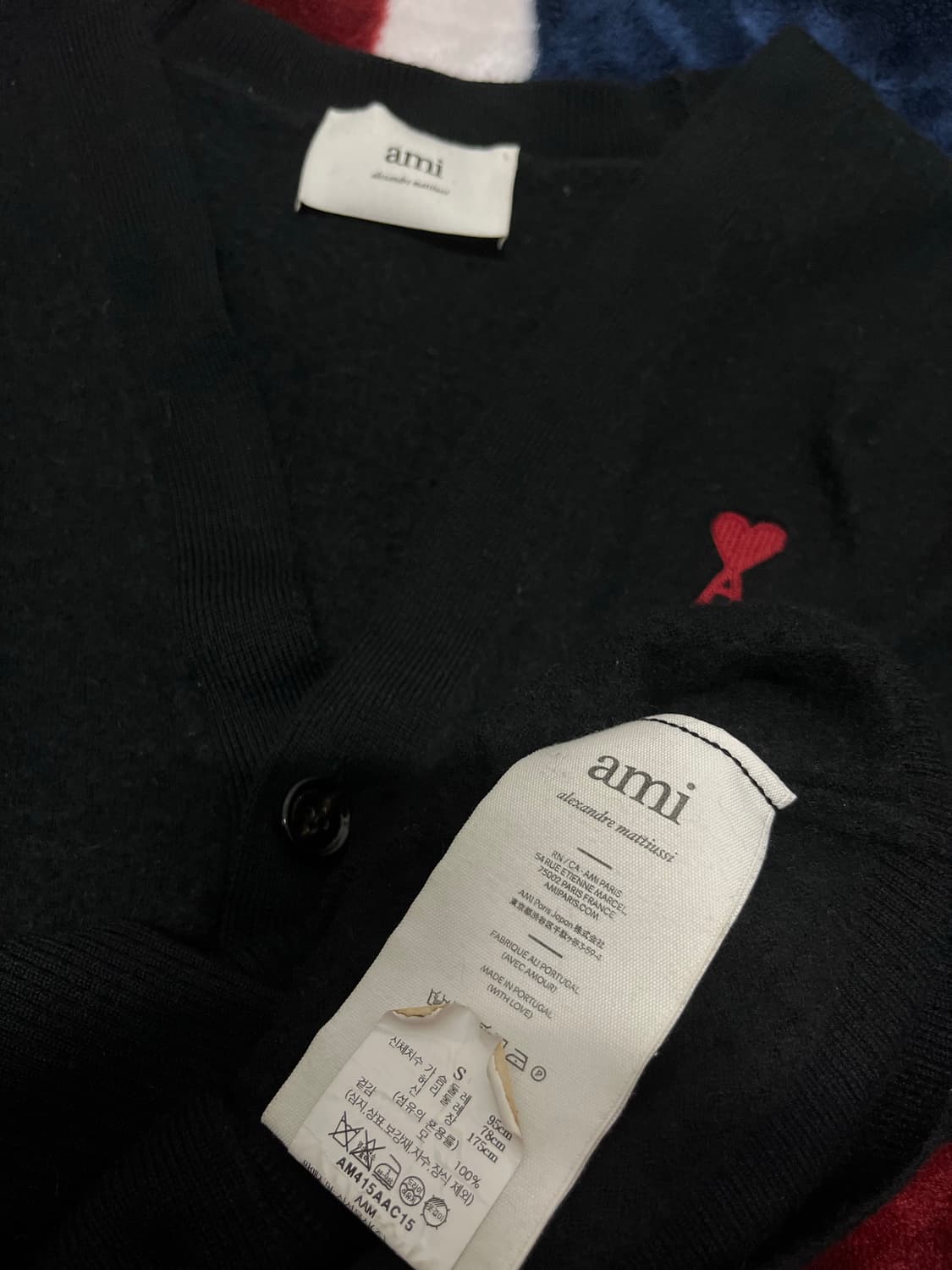 아미 하트 로고 가디건 S 정품 상품이미지3