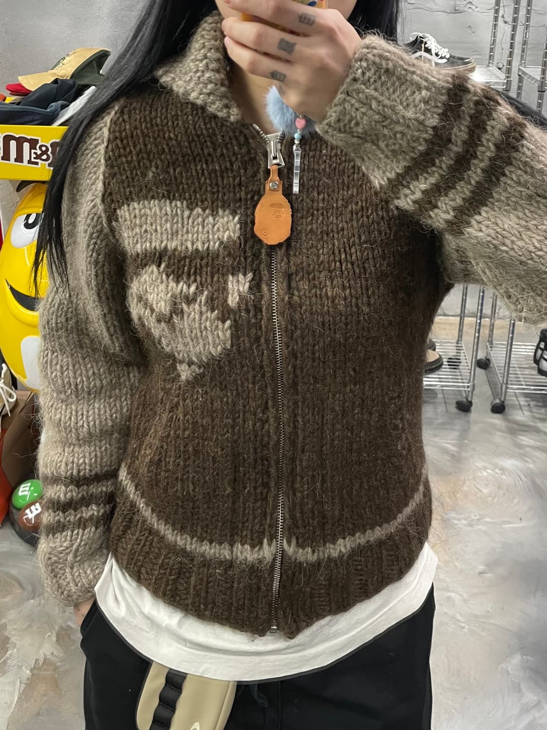 00s 베이프 코위찬 니트집업 상품이미지9