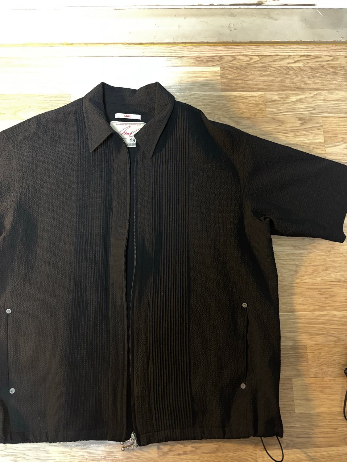 엠엠아이씨 mmic 집업셔츠 블랙 상품이미지1