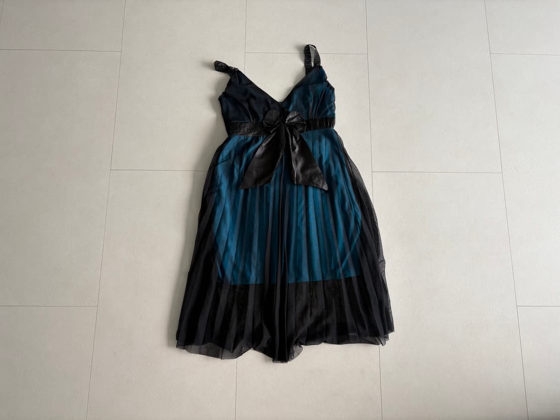 pleated mesh dress 상품이미지1